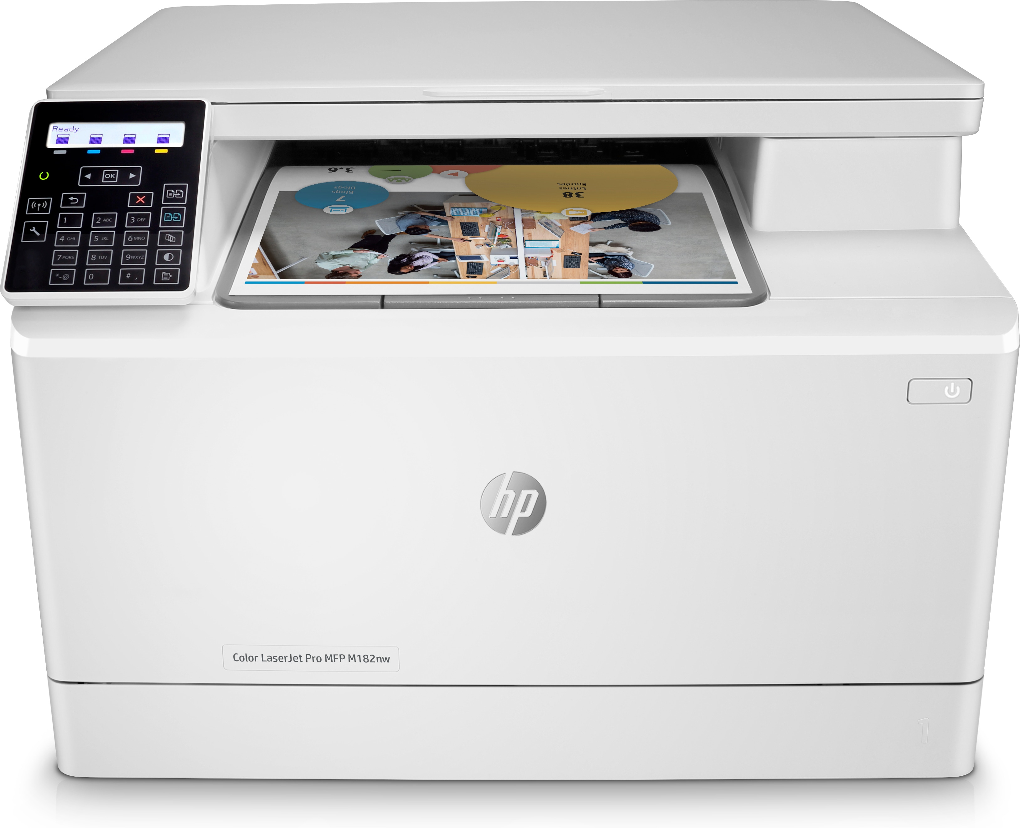 Impresora Hp Laserjet Pro Mfp M182Nw Color 16Ppm Wifi 7Kw55A