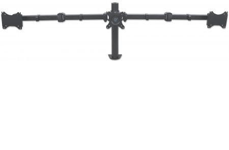 Soporte Manhattan Para 3 Monitores 10" A 30" Hasta 30Kgs 461115