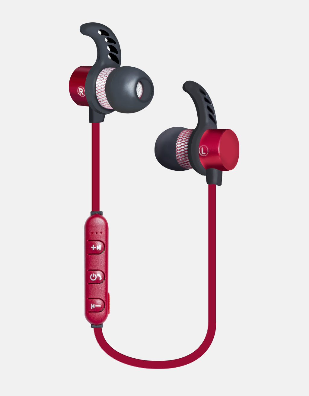 Audifonos Bluetooth Manos Libres Plug 3.5Mm Rojo Ginga Gi18Aud01Bt-Ro