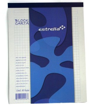 Block Estrella Carta C7 80 Hjs Articulos Escolar Y Oficina