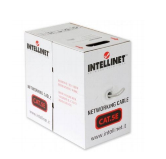Bobina De Cable Utp Cca Intellinet Cat5E Multifilar 100Mts Gris 704830