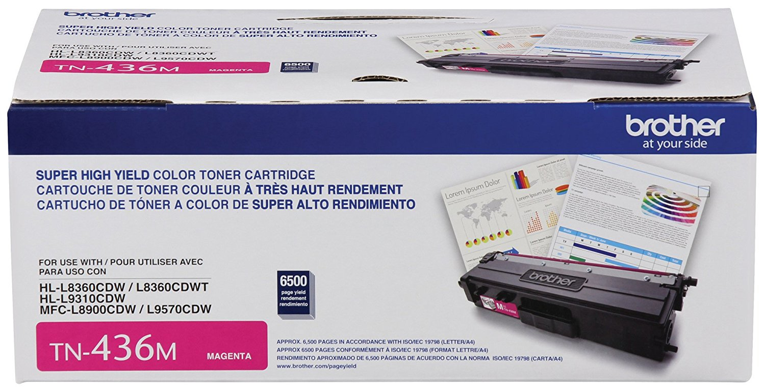 Toner Brother Tn436M Magenta 6500 Pags P/Mfcl8900