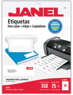 Etiqueta Janel Laser J-5262 34X102 Cm C/350