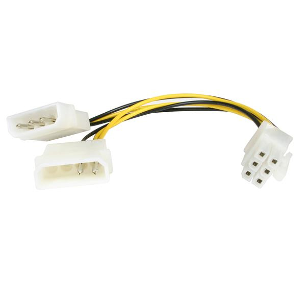 Cable Adaptador Alimentacion 15Cm Lp4 A Pci-E 6Pin Tarjeta V Startech