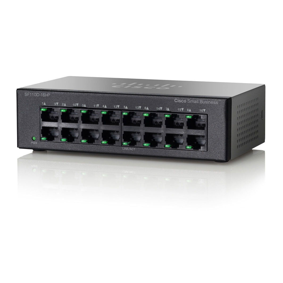 Switch Cisco Fast Ethernet Sf110D-16Hp Poe 16 Puertos 3.2 Gbit/S