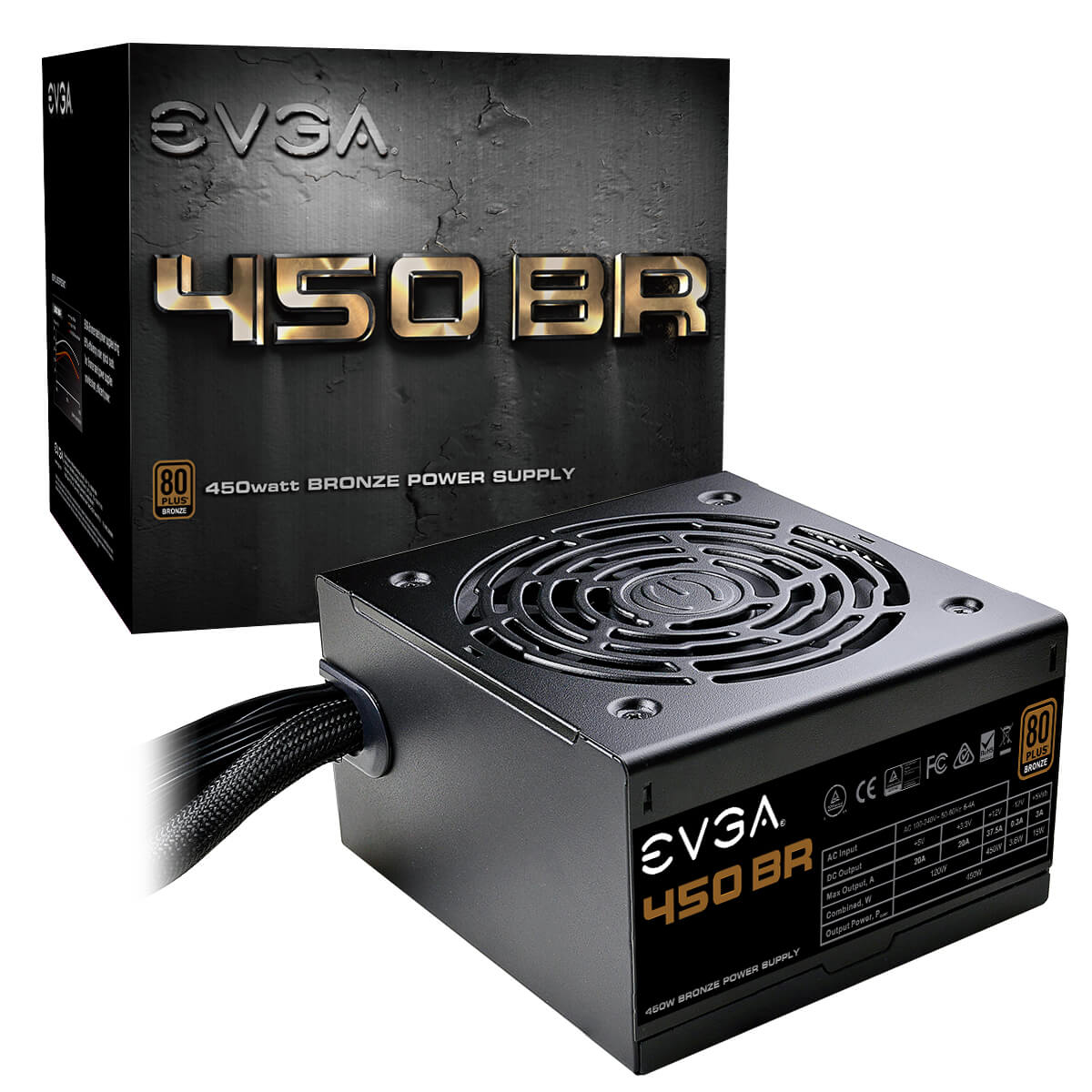 Fuente De Poder Evga 100-Br-0450-K1 450W Br 80 Plus Bronze