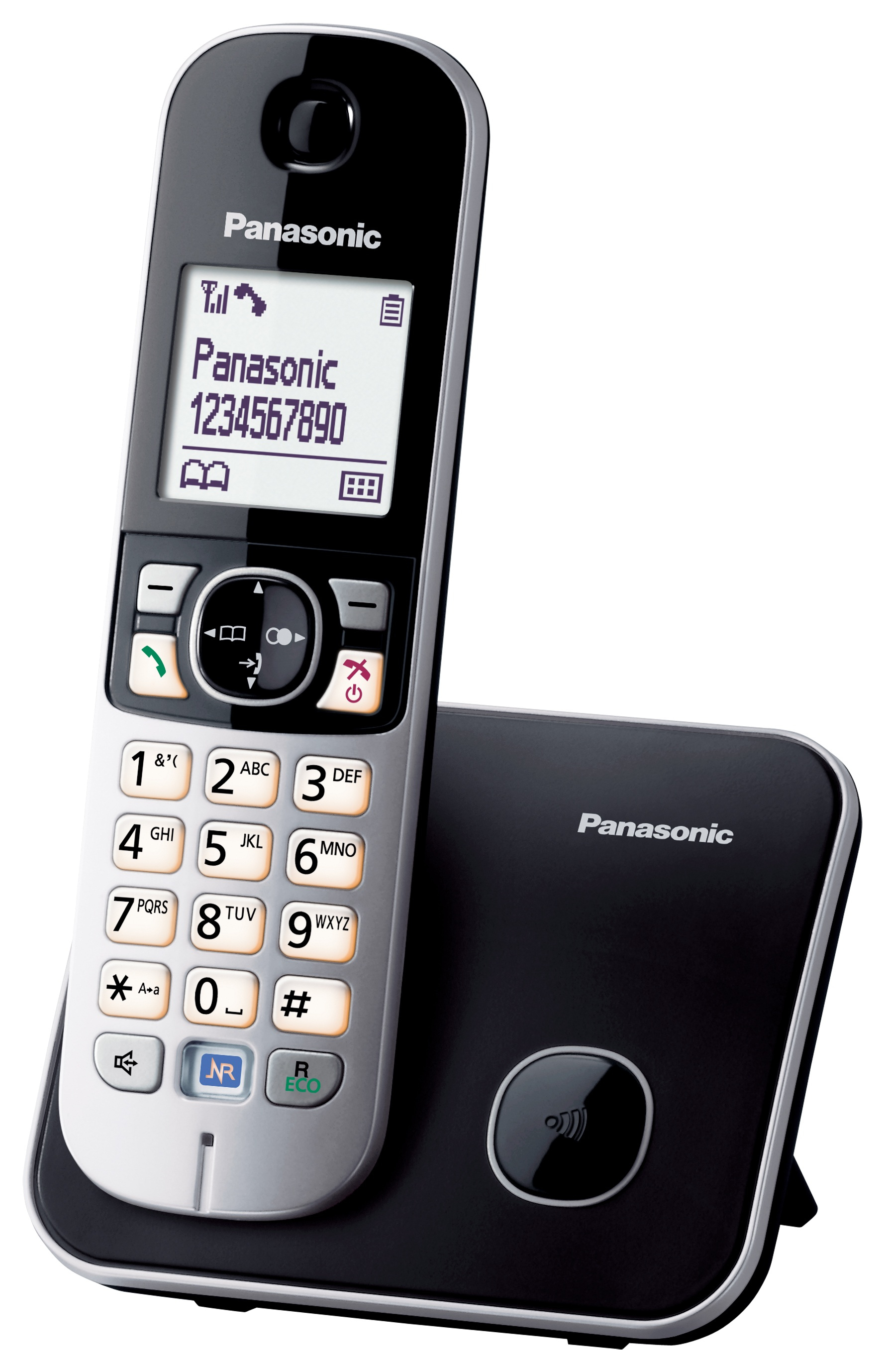 Telefono Inalambrico Panasonic Dect 6.0 Altavoz Id Kx-Tg6811Meb Gris