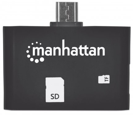 Lector De Tarjetas Manhattan Otg 24 En 1 Negro 406208