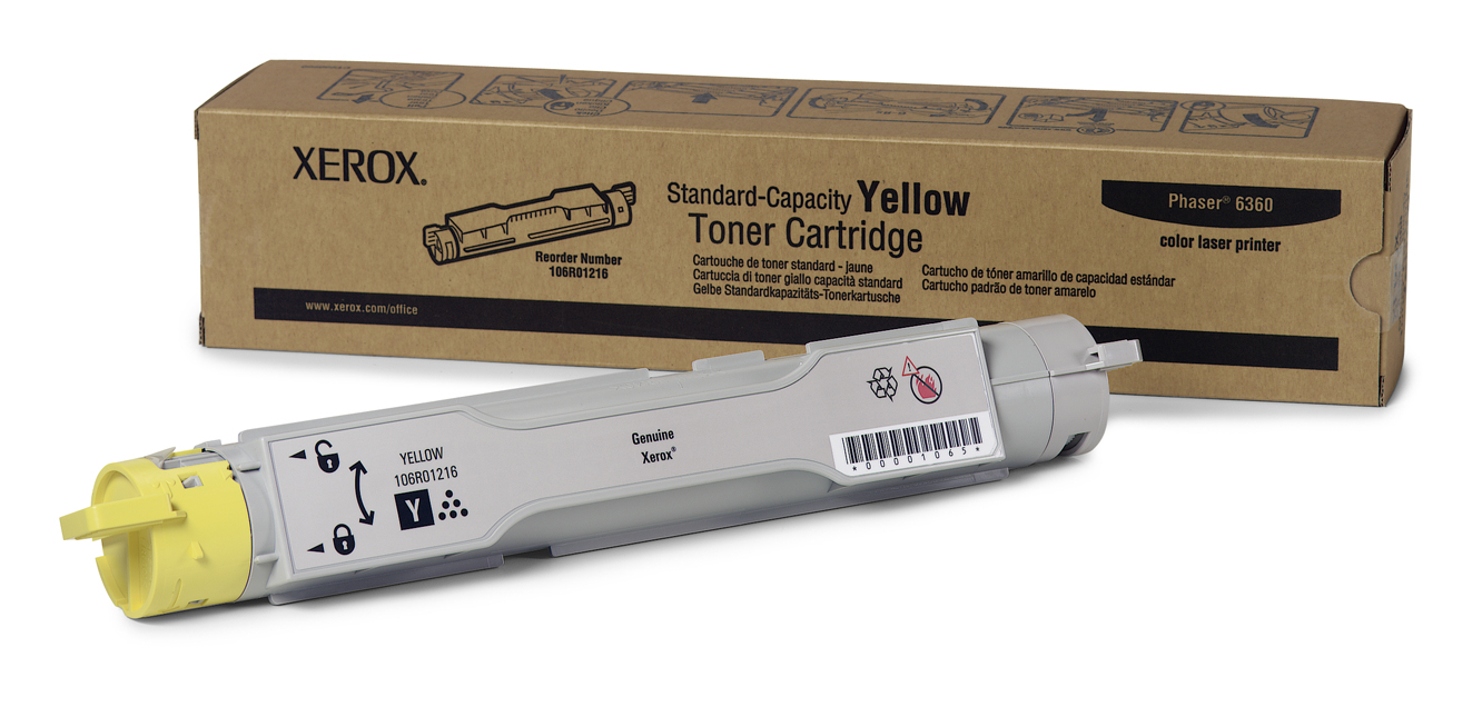 Toner Cartucho Xerox 106R01216 Color Amarillo 5000 Paginas Laser