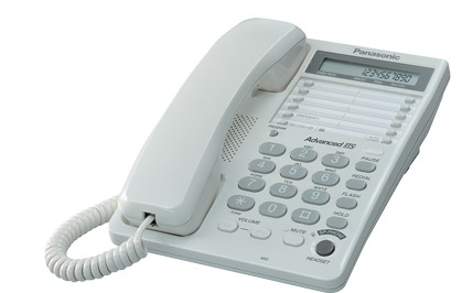 Telefono Panasonic Escritorio Kx-Ts108Mew Blanco Pantalla Lcd Altavoz