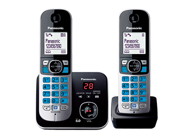 Telefono Inalambrico Panasonic Kx-Tg6822Meb Dect 6.0 Negro