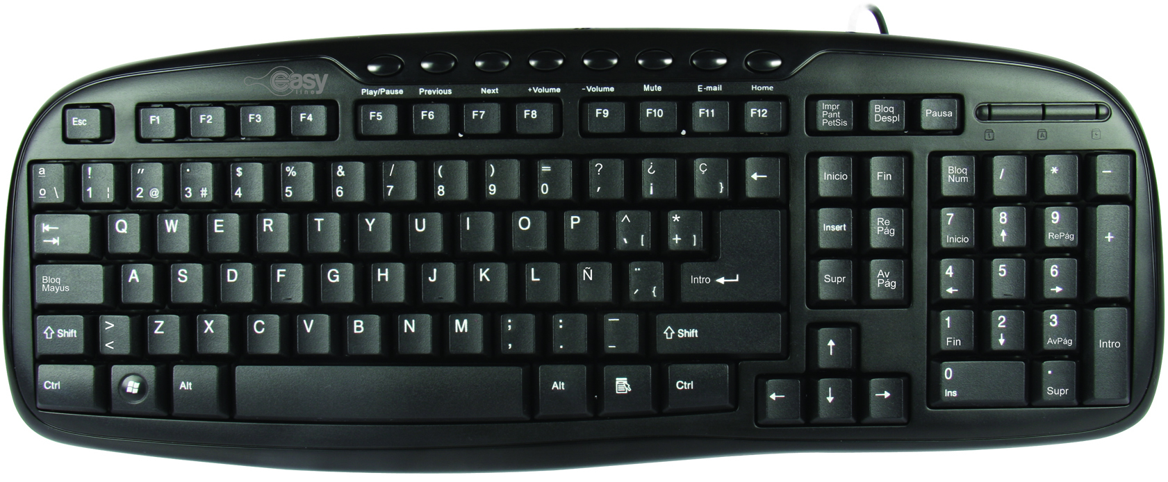 Teclado Easy Line El-993384 Multimedia Core Usb