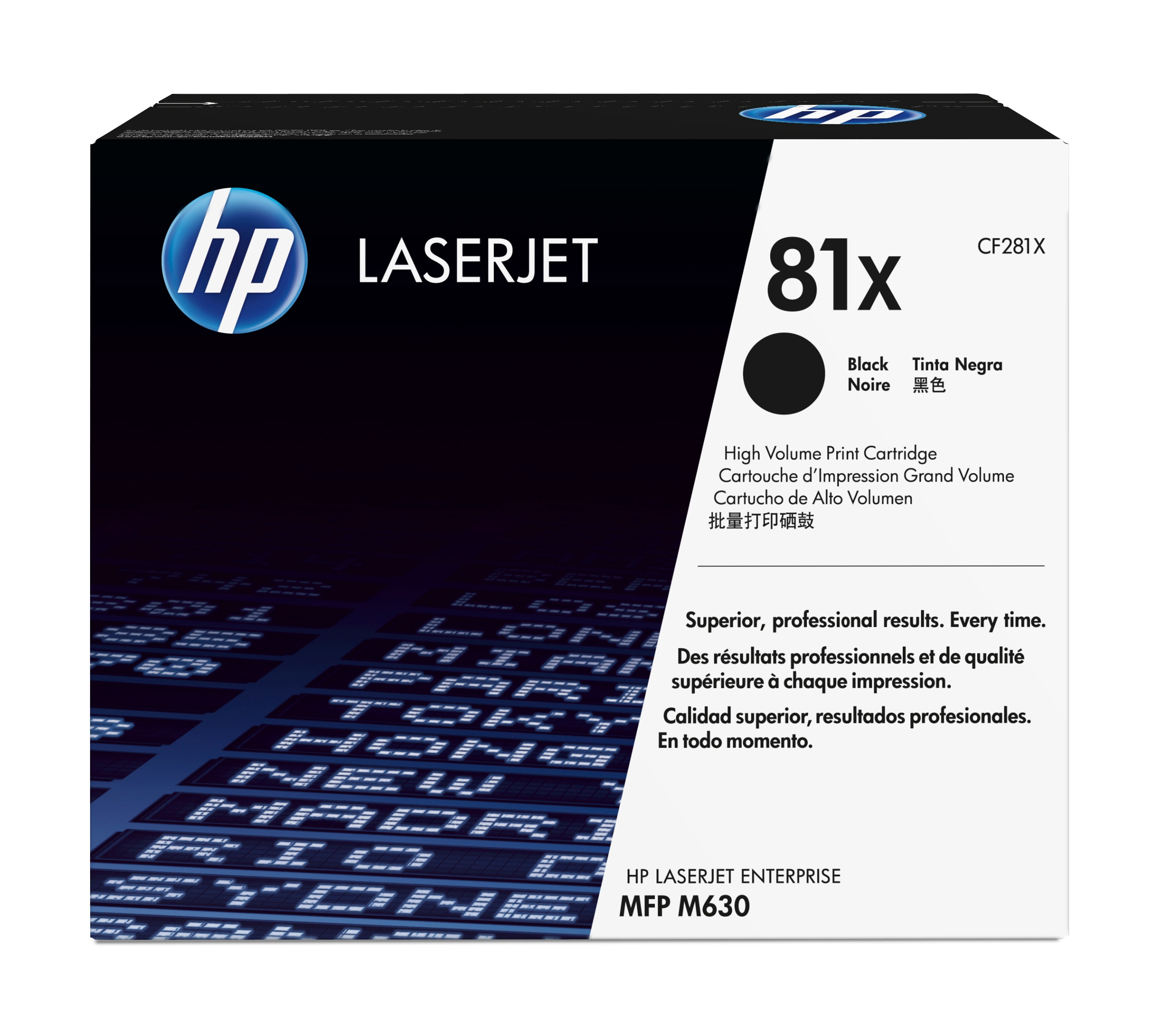 Toner Hp 81X Alto Rendimiento Negro Laserjet/Mfp M630 Cf281X