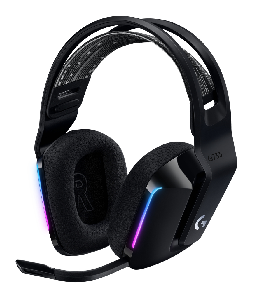 Diadema Gamer Logitech G733 Lightspeed Negro Inalambrico 981-000863