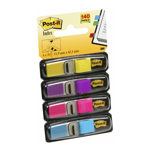 Mini Banderitas 3M Post It 4 Col Ultra C/35 Pqte Paq C/6 Bl