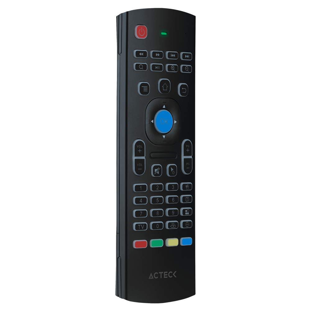 Control Acteck Air Mouse C/Teclado Qwerty Android Negro Ex7 Ac-927000