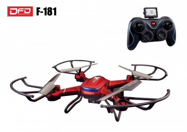 Drone Cam F181C 2Mp Quadcopter 360Ø Led 2.4Ghz 300Mts 90 Dias Gtia