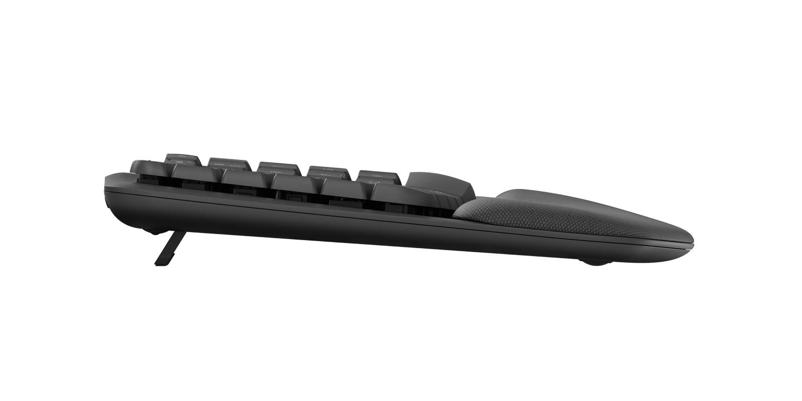 Teclado Ergonómico Logitech Wave Keys Reposamuñecas Inalámbrico Bluetooth Inglés Negro 920-011898