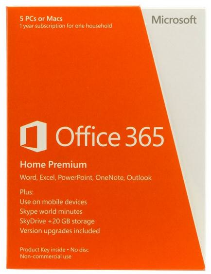 Licencia Microsoft Office 365 Hogar Win/Mac Esp 5Usr 1Año (6Gq-00049)