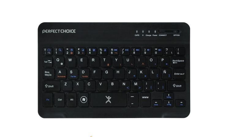 Teclado Perfect Choice Pc-200932 Negro Inalambrico Bluetooth