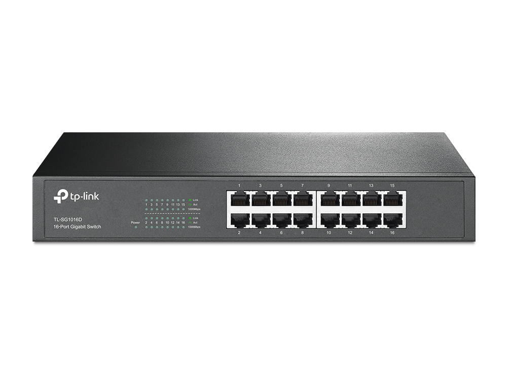 Switch Gigabit Tp-Link  De 16 Puertos  Tl-Sg1016D
