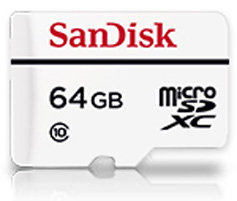 Memoria Microsd Sandisk High Endurance Sdhc Uhs-I 64Gb Clase 10 Adapt.