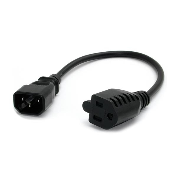 Cable De Alimentacion Para Pc C14 A Nema 5-15R 30Cm Startech Pac100