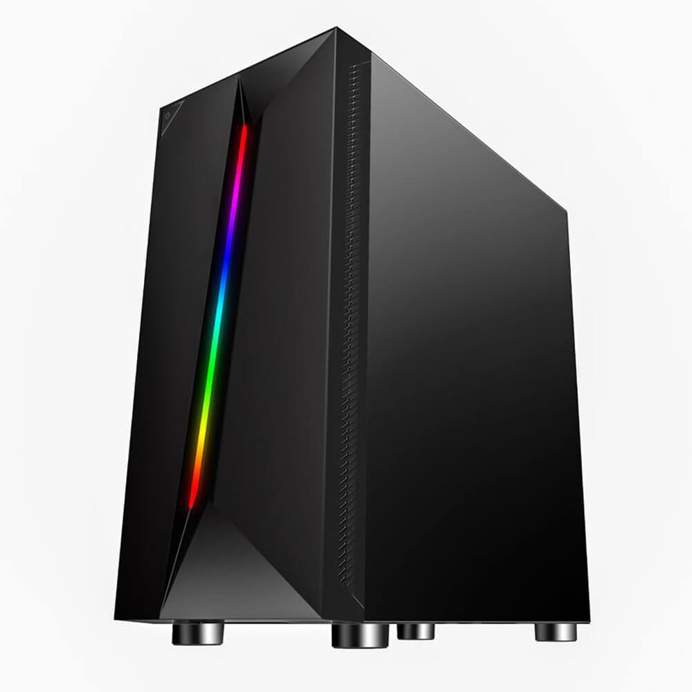 Gabinete Gamer Jaguar Warrior Shadow Rgb Sin Fuente Atx