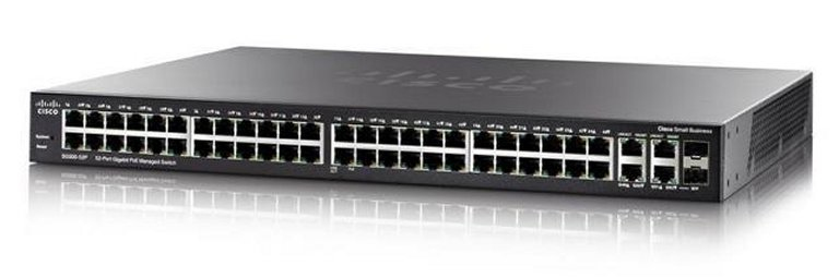 Switch Cisco Sg350-52P-K9-Na 48 Puertos Gigabit Poe + 2 Combo + 2 Sfp