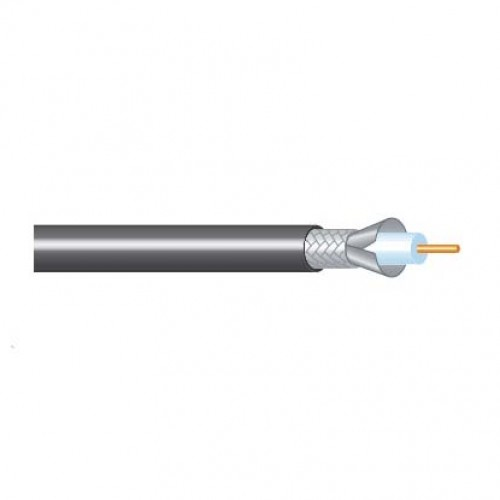 Cable Coaxial Condumex Catv-6 Al Ccs 18Awg Negro Carrete 300 M