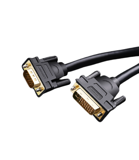 Cable Ugreen Dvi(24+5)Macho A Vga Macho 1M Black 1080P/60Hz