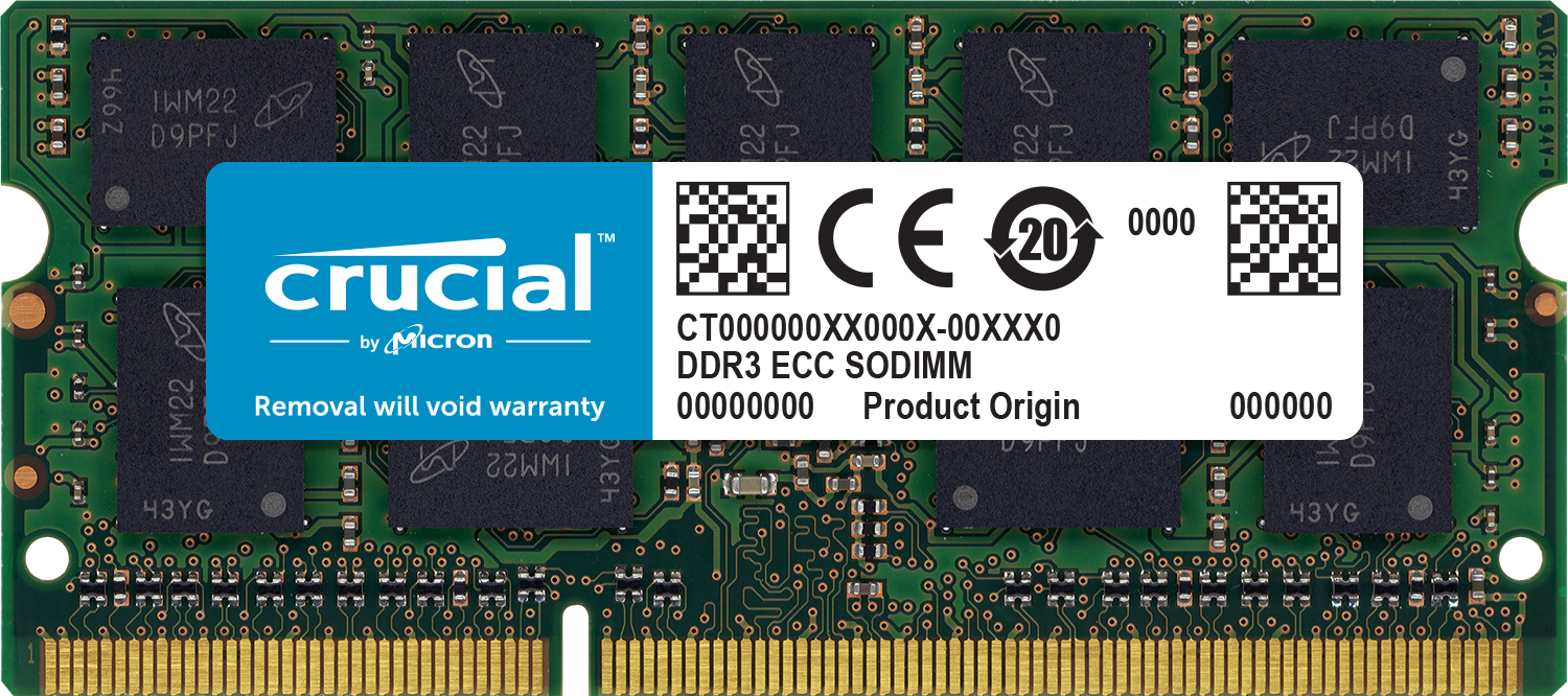 Memoria Crucial Pc3-12800 8Gb Ddr3L 1600Mhz 204-Pin Sodimm Ct8G3S160Bm
