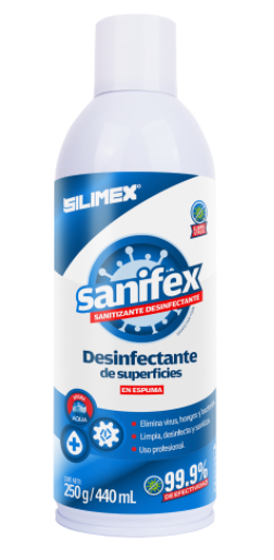 Espuma Desinfectante Silimex P550 440 Ml Para Superficies