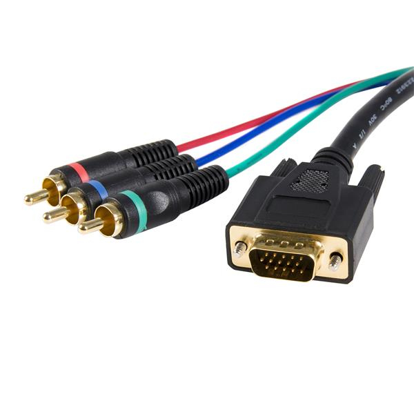 Cable Adaptador 91Cm Vga Hd15 A Video Componente Startech Hd15Cpntmm3