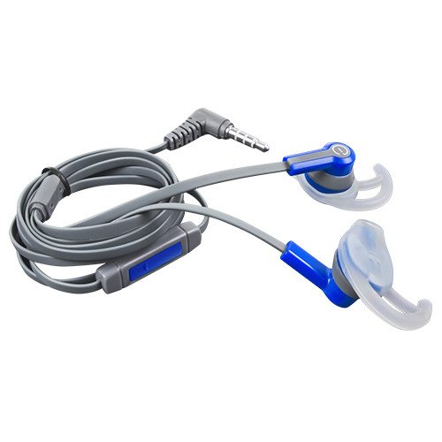 Audifonos Deportivos In-Ear Easy Line 3.5M 1Mt Azul/Gris El-995210