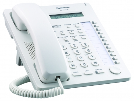 Telefono Analogo Panasonic Lcd 1 Linea 12 Teclas Kx-At7730X Blanco