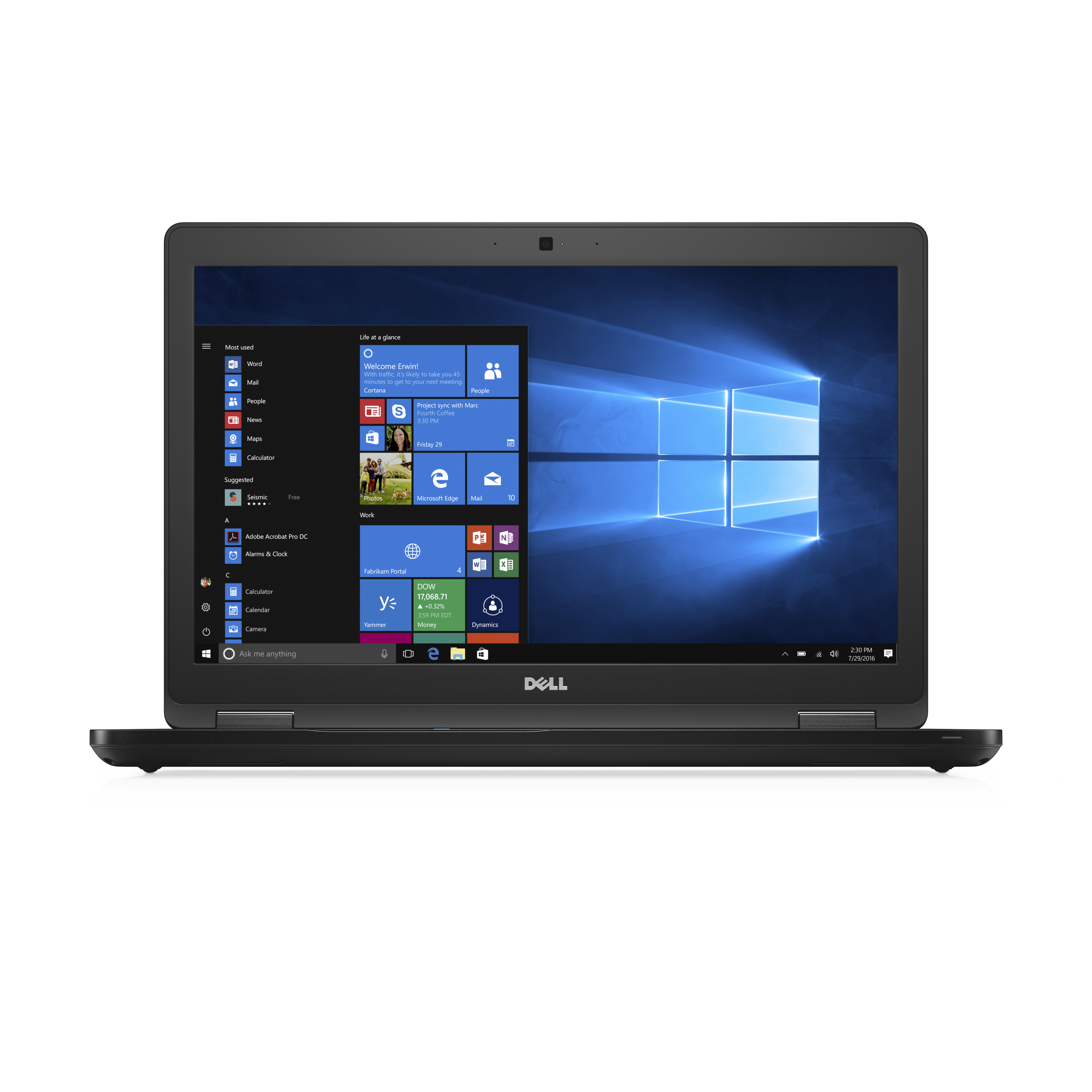 Laptop Dell Precision 3520 Core I7 7700 16Gb 256Ssd 15.6" Win10 Pro