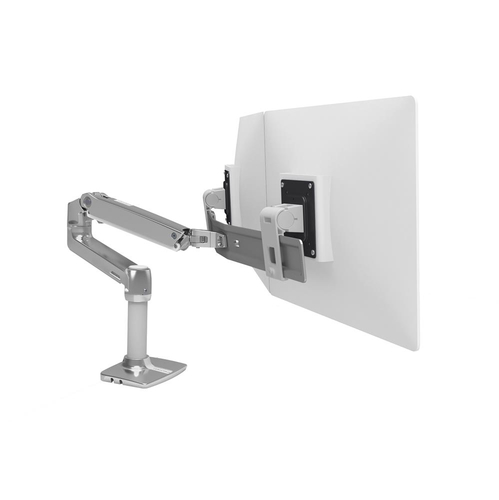 Soporte De Brazo De Escritorio Ergotron 25 Pulgadas Para Monitores Blanco 45-489-026