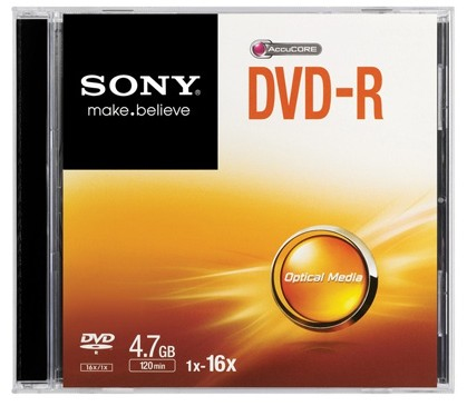 Disco Virgen, Dvd-R Sony , 4.7Gb, 16X, Dmr47Ss
