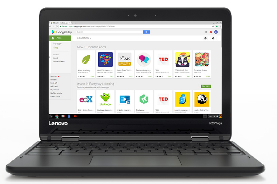 Laptop Lenovo Celeron N3060 4Gb 32Gb 11.6" Chrome Os 80Ys001Mlm