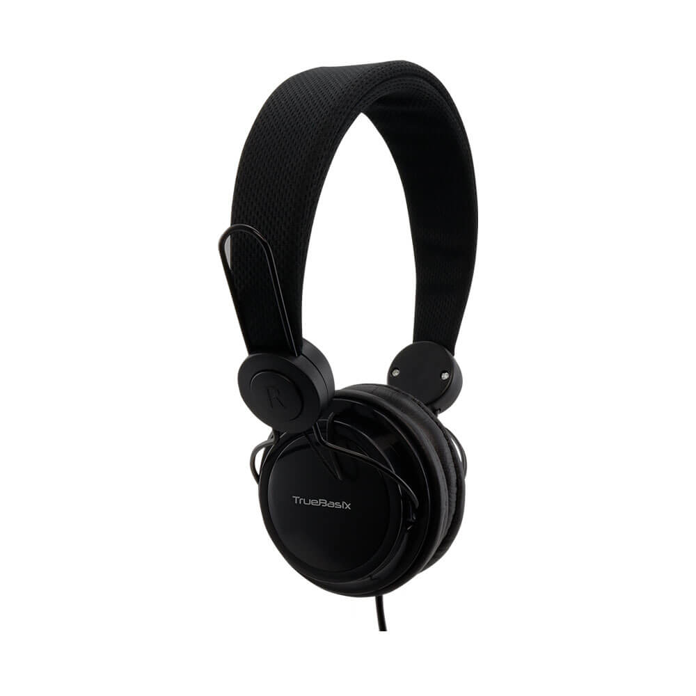 Audifono Con Microfono On Ear True Basix Tb-914635 Negro 3.5 Mm 1.2 M