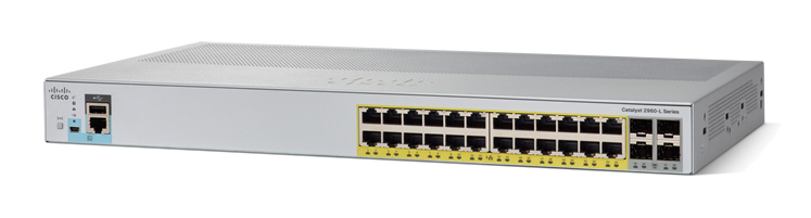Switch Cisco Catalyst 2960-L 24 Puertos 1000Mbps Ws-C2960L-24Ps-Ll