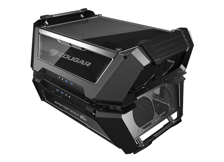 Gabinete Gamer Cougar Gemini X Dual Tower Crist Black Atx Usb 3.1