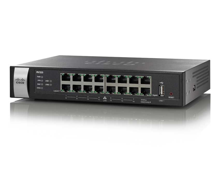 Router Cisco Ethernet Con Firewall 16X Rj-45 2X Usb 2.0 Rv325-Wb-K9-Na