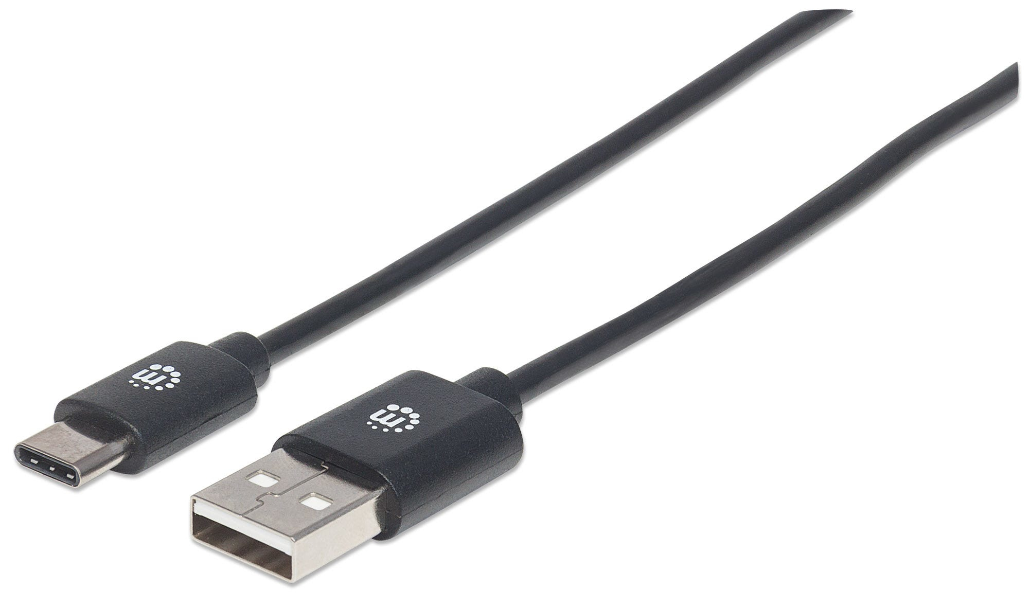 Cable Usb Tipo-C Manhattan, Cm-Am 1.0M Negro 353298