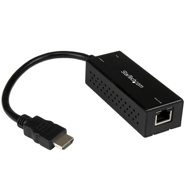 EXTENSOR DE VIDEO Y AUDIO STARTECH HDMI IP ETHERNET TRANSMISOR NEGRO