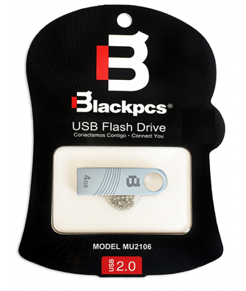 Memoria Flash Blackpcs 2106 4Gb Plata Metalica Usb 2.0 (Mu2106S-4)