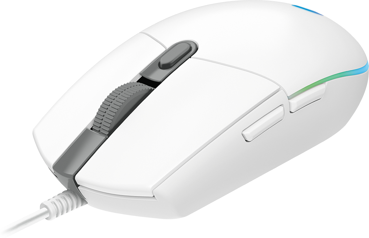 Mouse Gamer Logitech G203 Lightsync Blanco 8000 Dpi 910-005794
