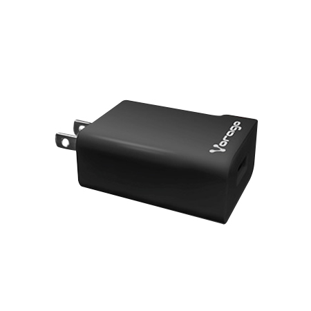 Cargador Pared Carga Rapida Vorago Au-302 Quick Charge 2.4A Negro