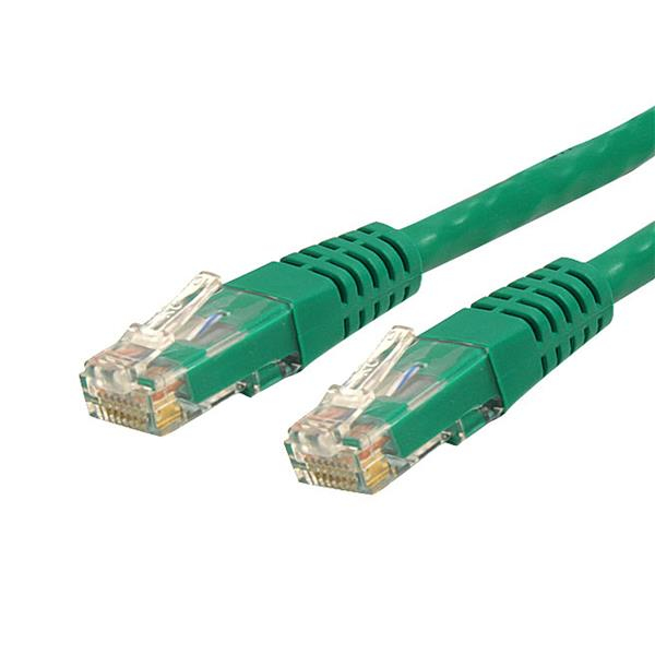 Cable 10.6M Gigabit Red Cat6 Utp Rj45  Verde  Startech C6Patch35Gn